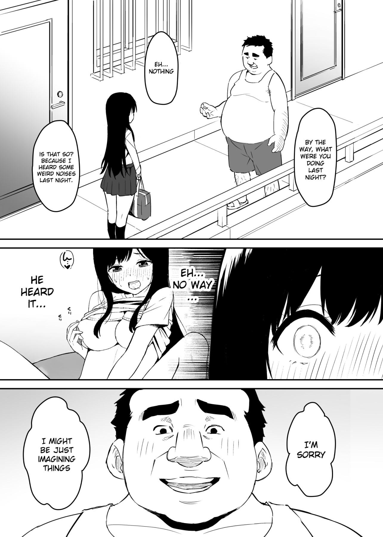 Hentai Manga Comic-A Disgusting Unemployed Old Man (Me) Was Pleased When He Irresponsibly Creampied a Beautiful JK Girl's Virgin Pussy-Read-8